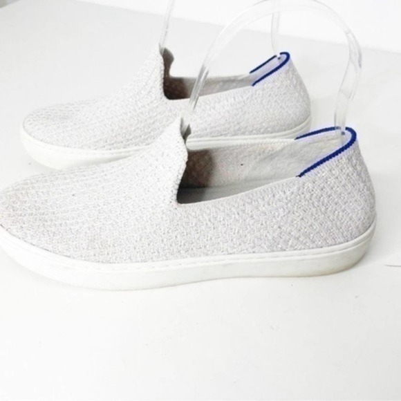 ROTHY'S the slip on sneakers Salt Honeycomb light gray RETIRED womens 9 - Picture 1 of 9